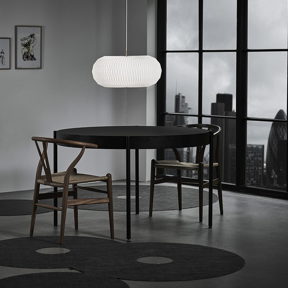 Donut Pendant Light in dining room.