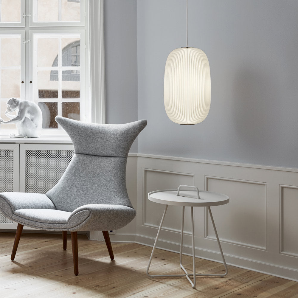 Lamella Pendant Light in living room.