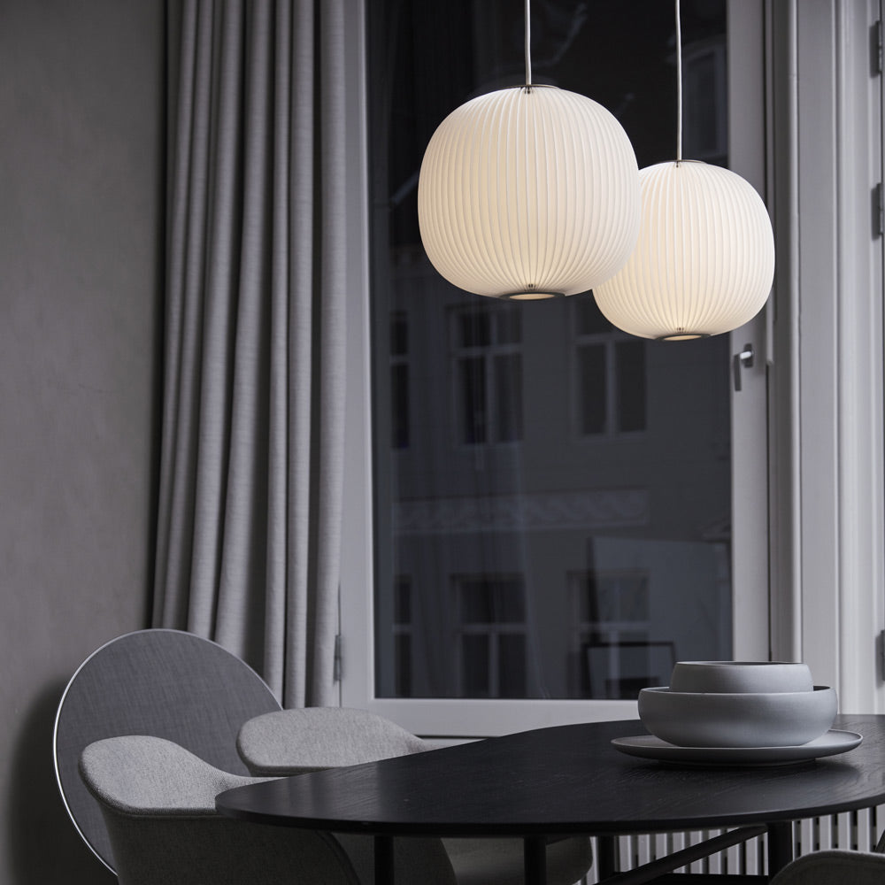 Lamella Pendant Light in dining room.