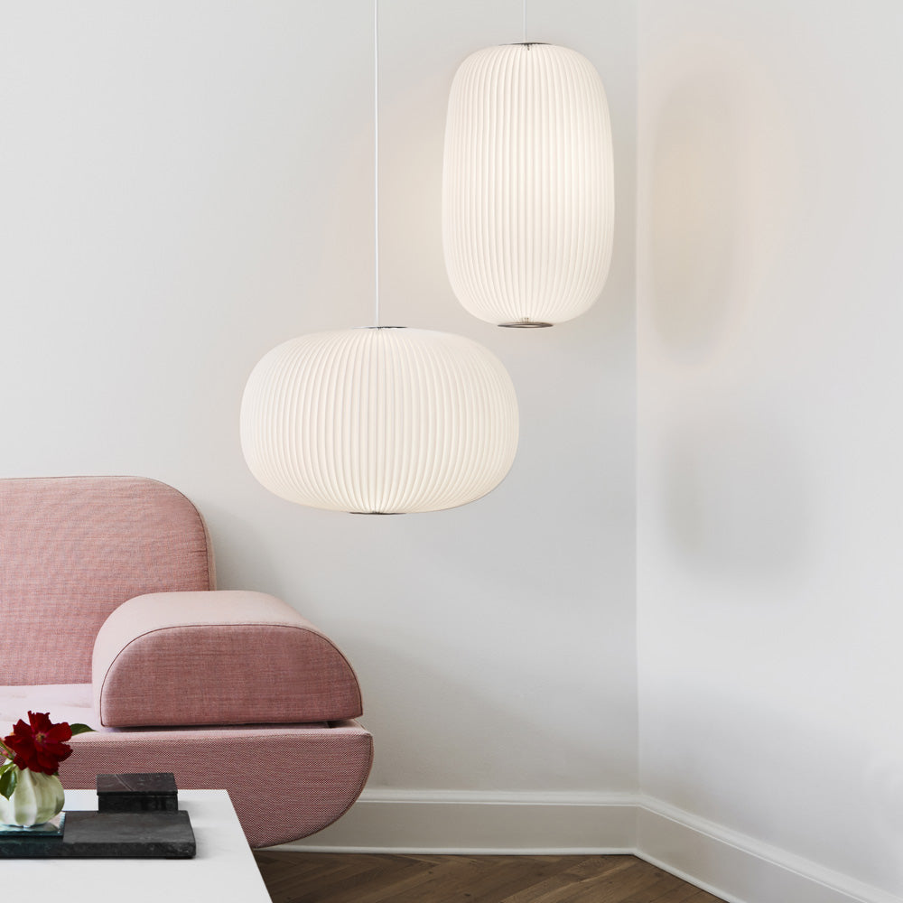 Lamella Pendant Light in living room.