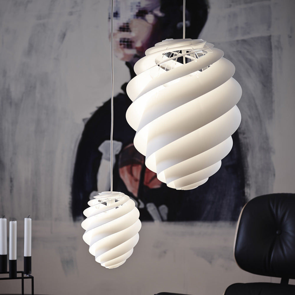 Swirl 2 Pendant Light in Detail.
