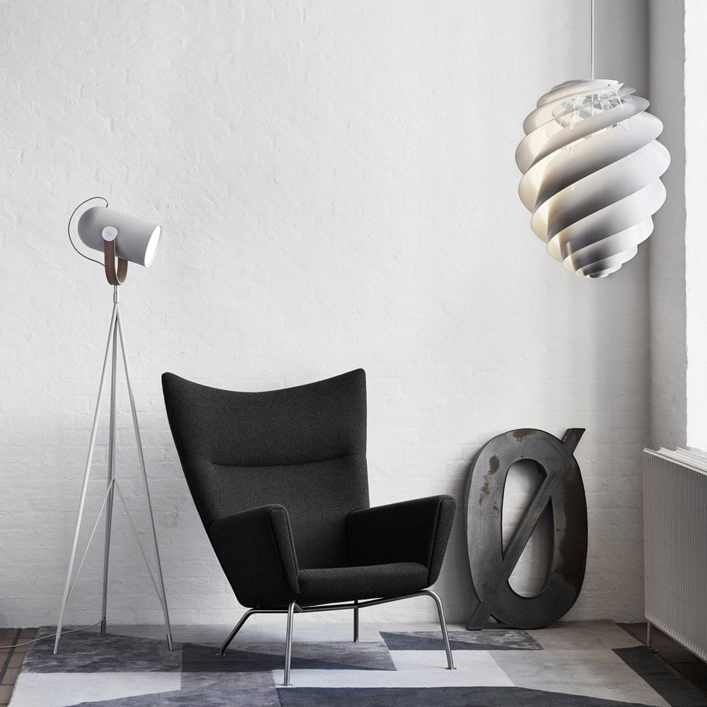 Swirl 2 Pendant Light in living room.