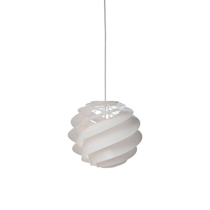 Swirl 3 Pendant Light in White (Small).