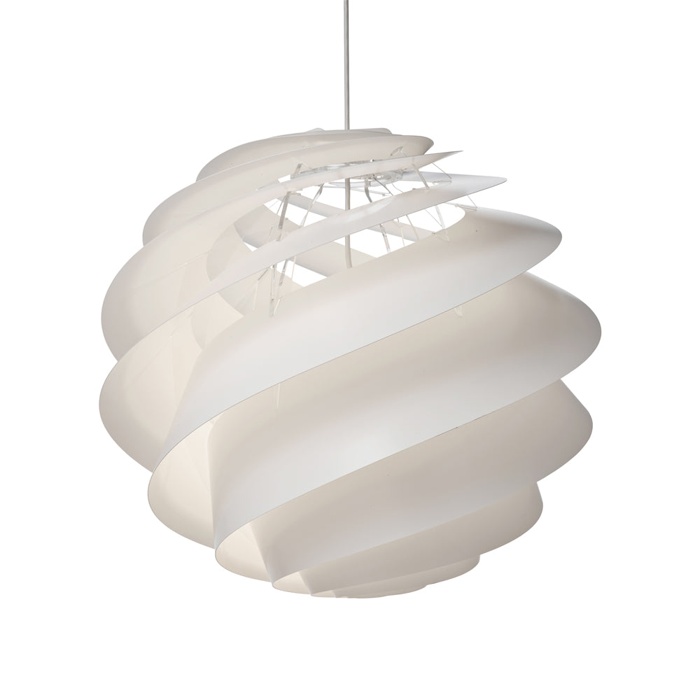 Swirl 3 Pendant Light in White (Large).