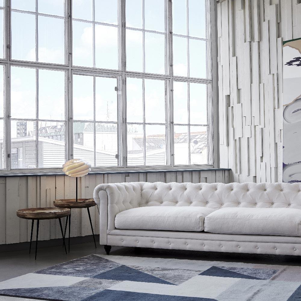 Swirl Table Lamp in living room.