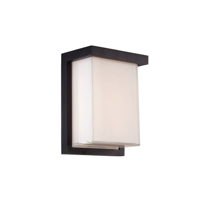 Ledge Outdoor LED Wall Light in Small/Black.