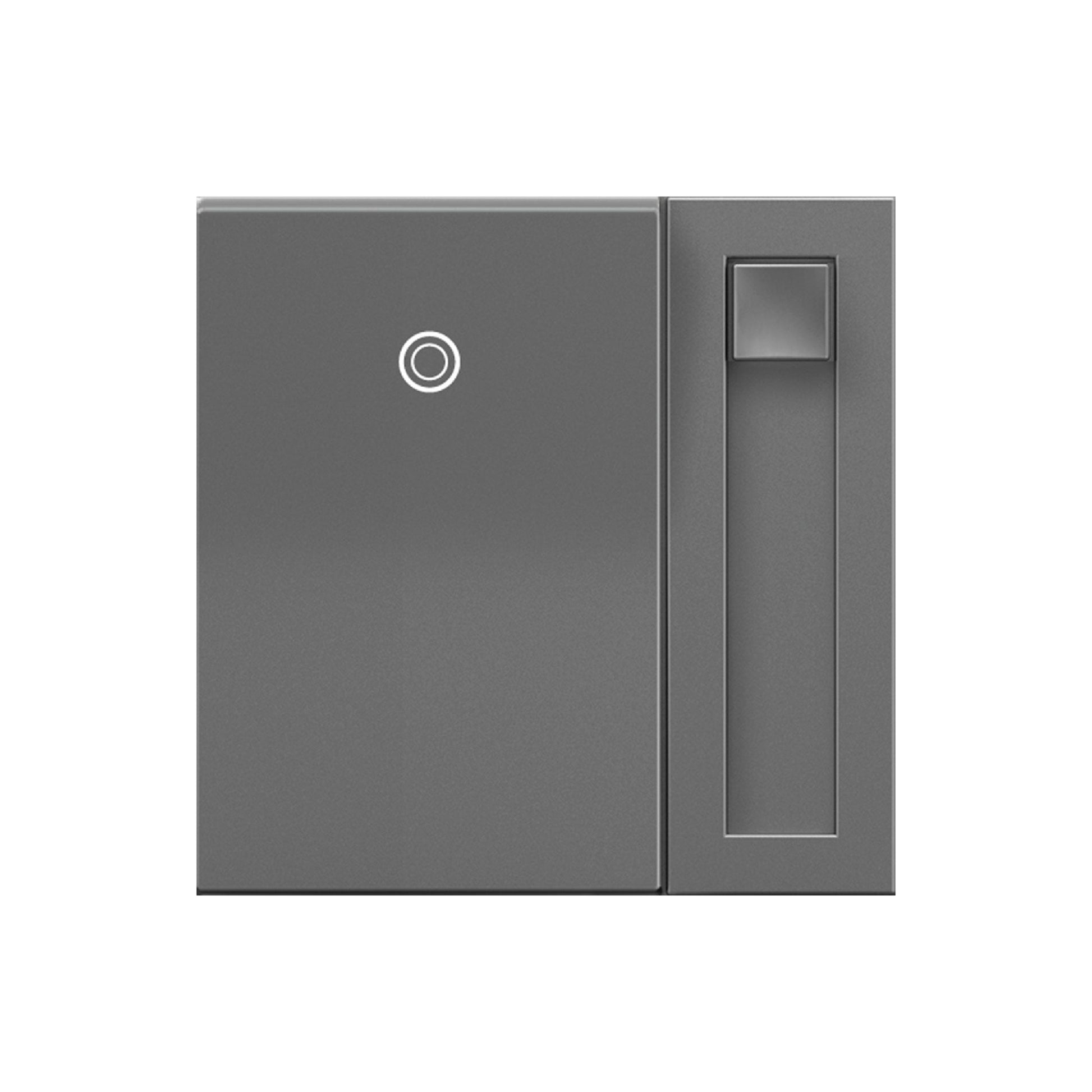 Adorne Paddle Dimmer in Magnesium.