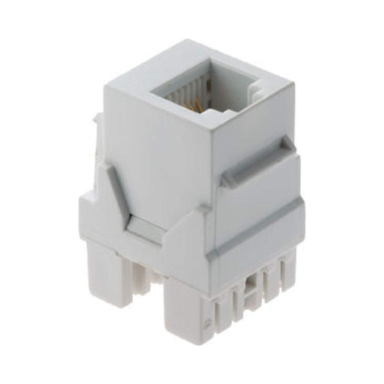 Adorne RJ25 Phone Jack in White.