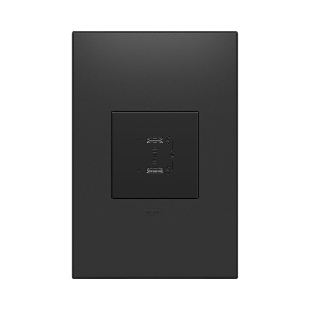Adorne Ultra-Fast Plus Power Delivery USB Type-C/C Outlet in Detail.