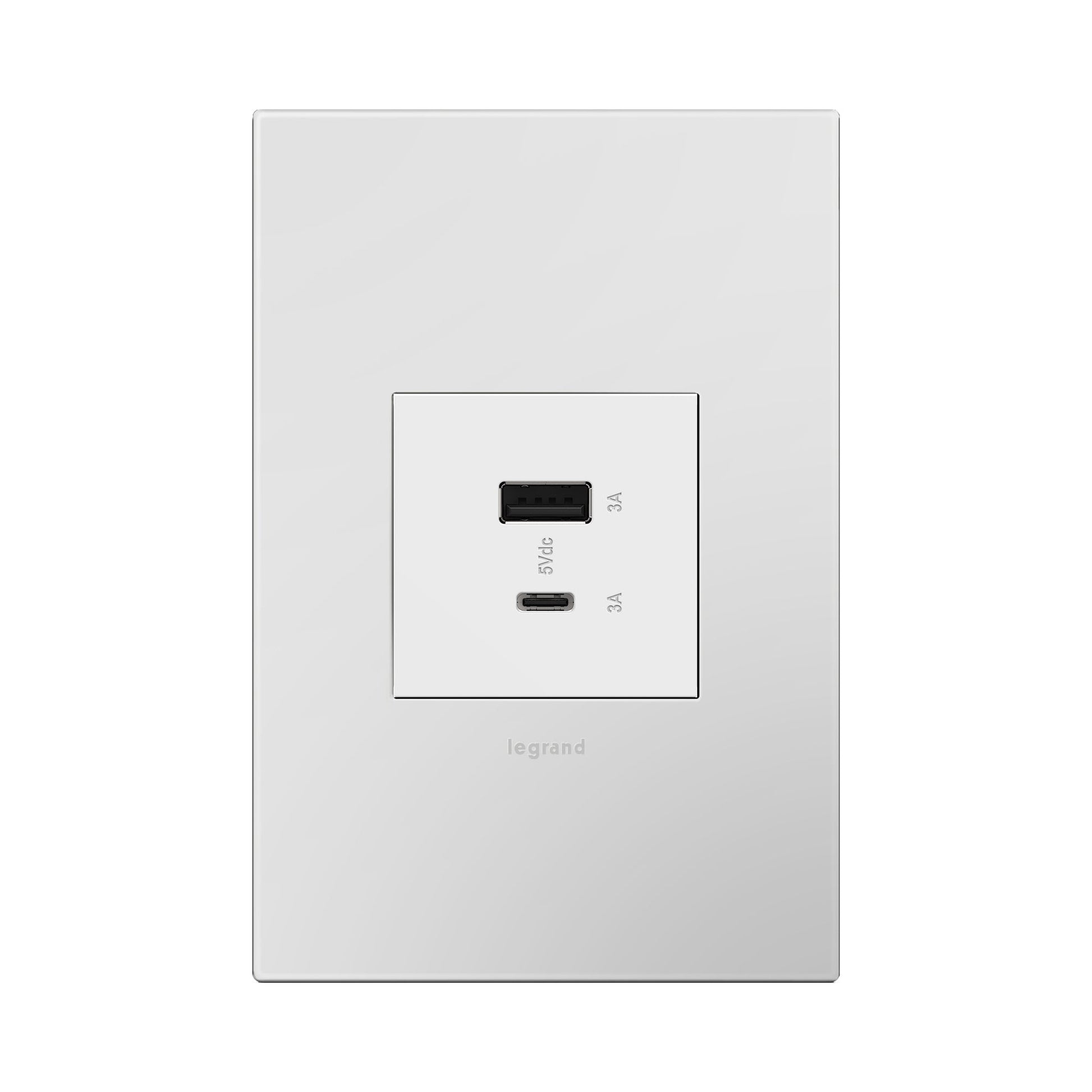 Adorne Ultra-Fast USB Type-A/C Outlet in Detail.