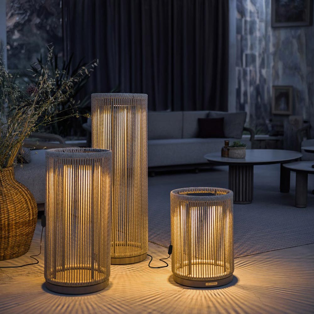 Alto Solar LED Lantern in living room.