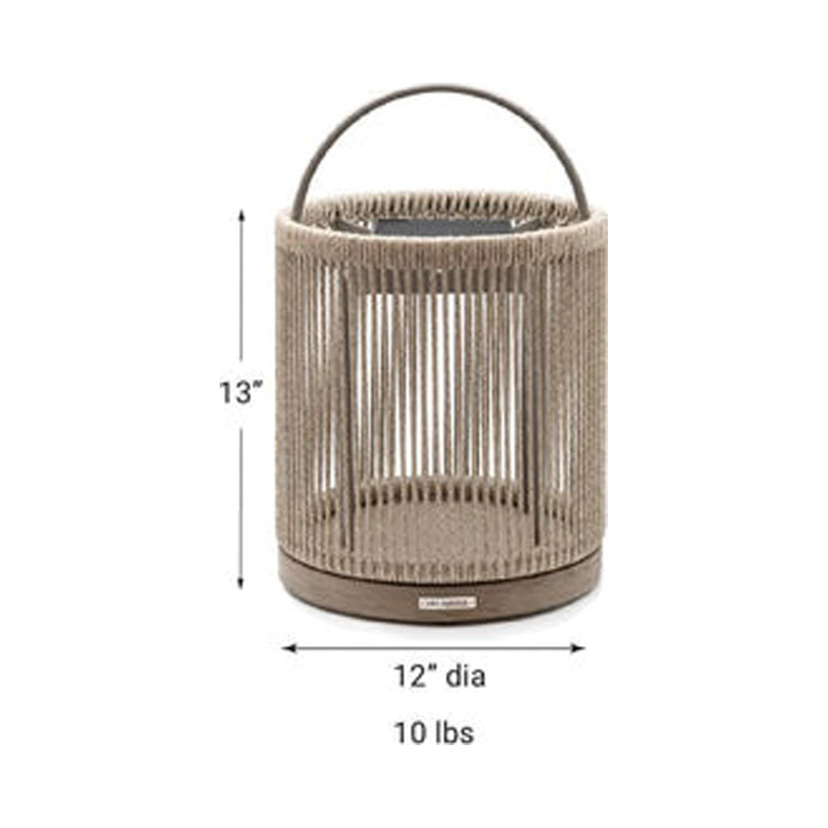 Alto Solar LED Lantern - line drawing.