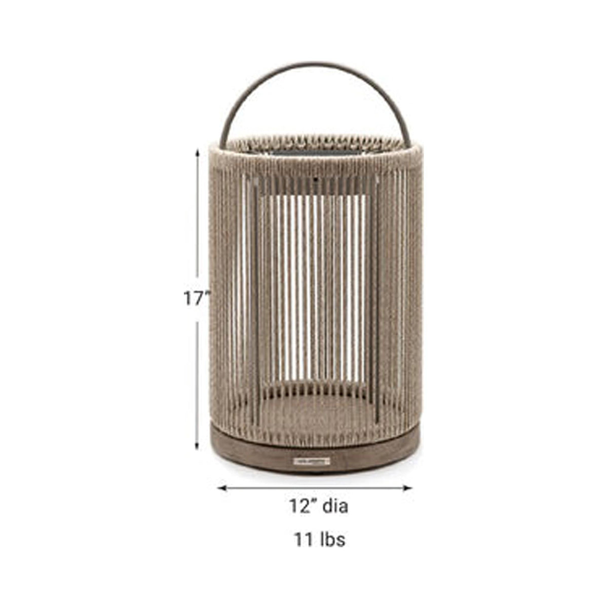 Alto Solar LED Lantern - line drawing.