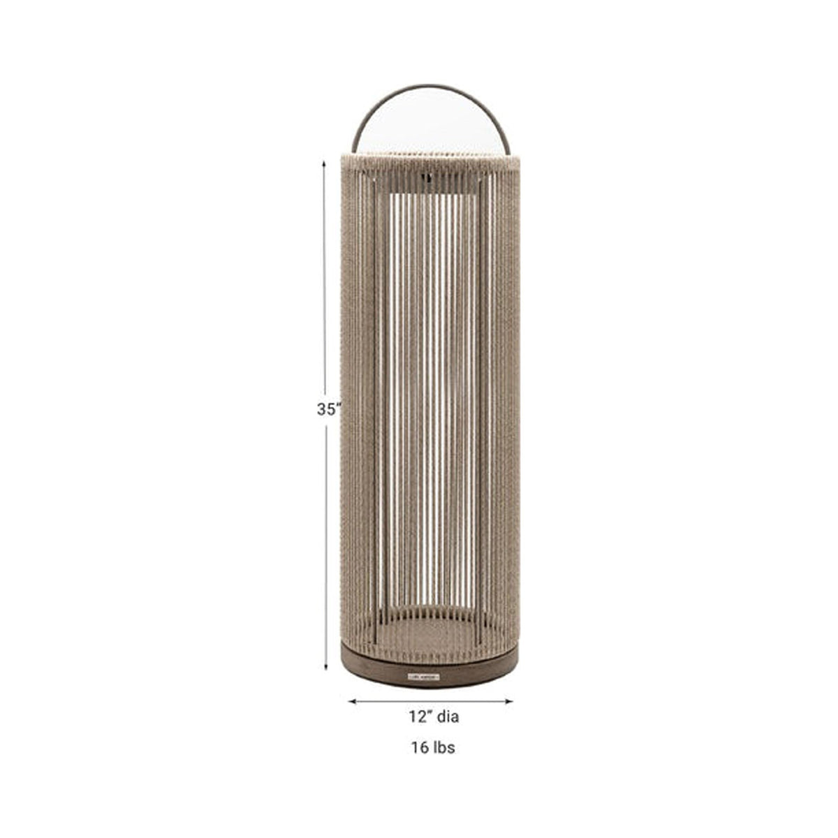 Alto Solar LED Lantern - line drawing.