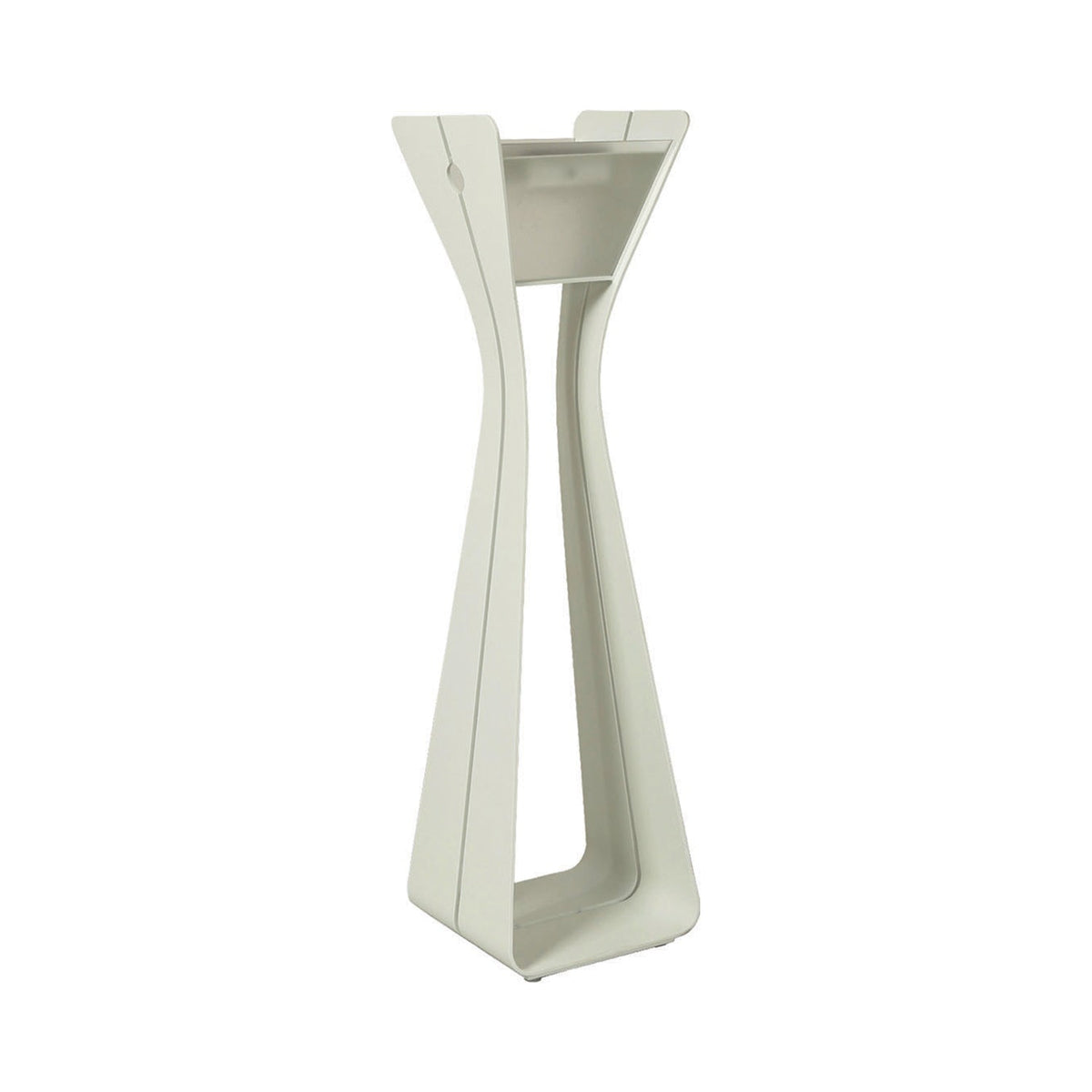 Bloom Solar LED Floor Lamp in White.