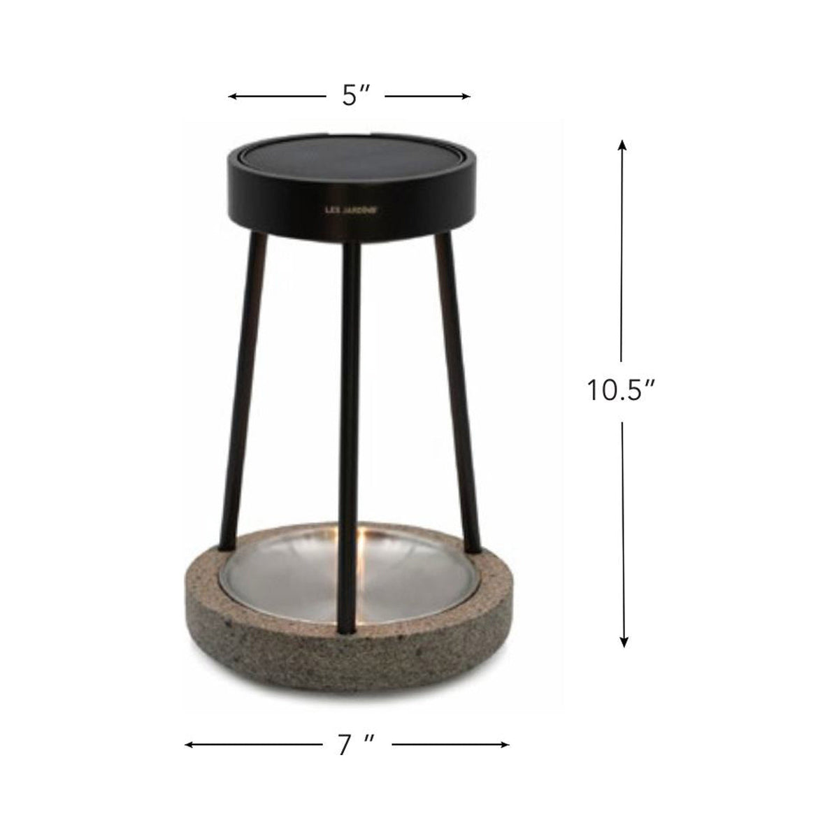 Bold Outdoor Solar LED Lantern - line drawing.