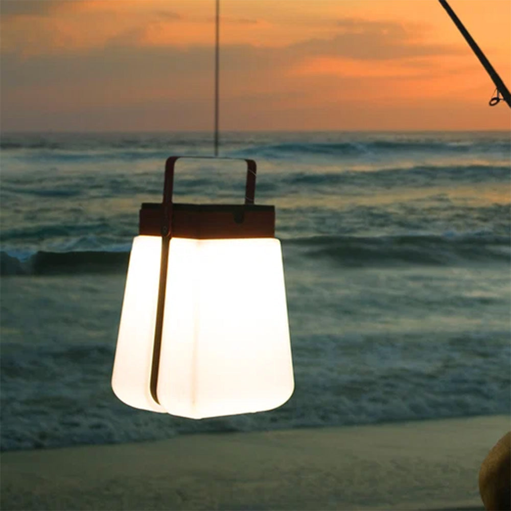 Bump Outdoor Solar LED Lantern in Outside Area.