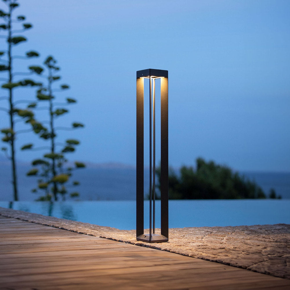 Faro Outdoor Solar LED Pathway Light in Outside Area.