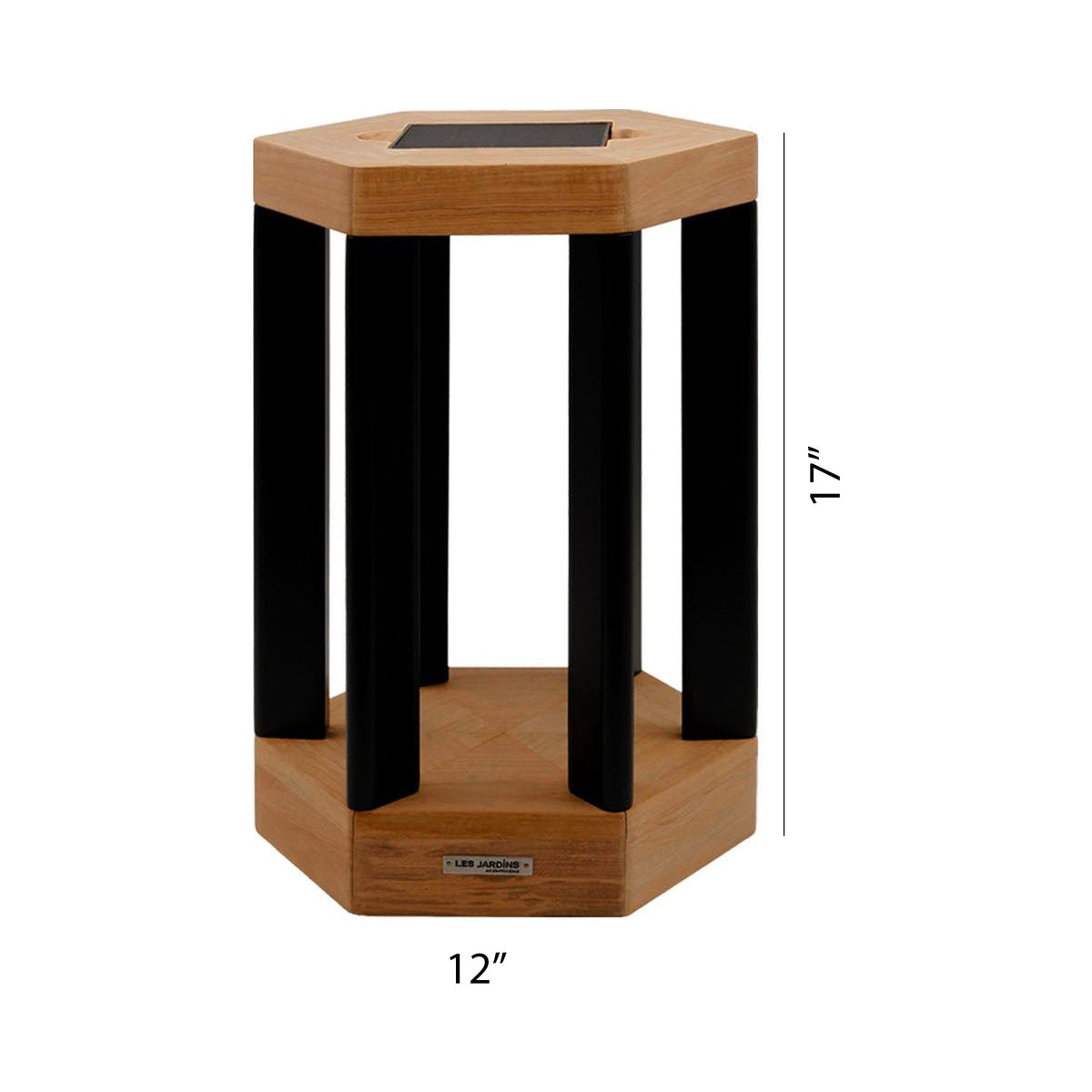 Hexa Outdoor Solar LED Lantern - line drawing.