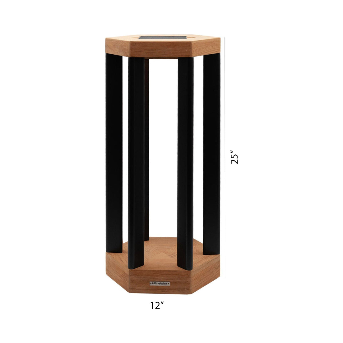 Hexa Outdoor Solar LED Lantern - line drawing.