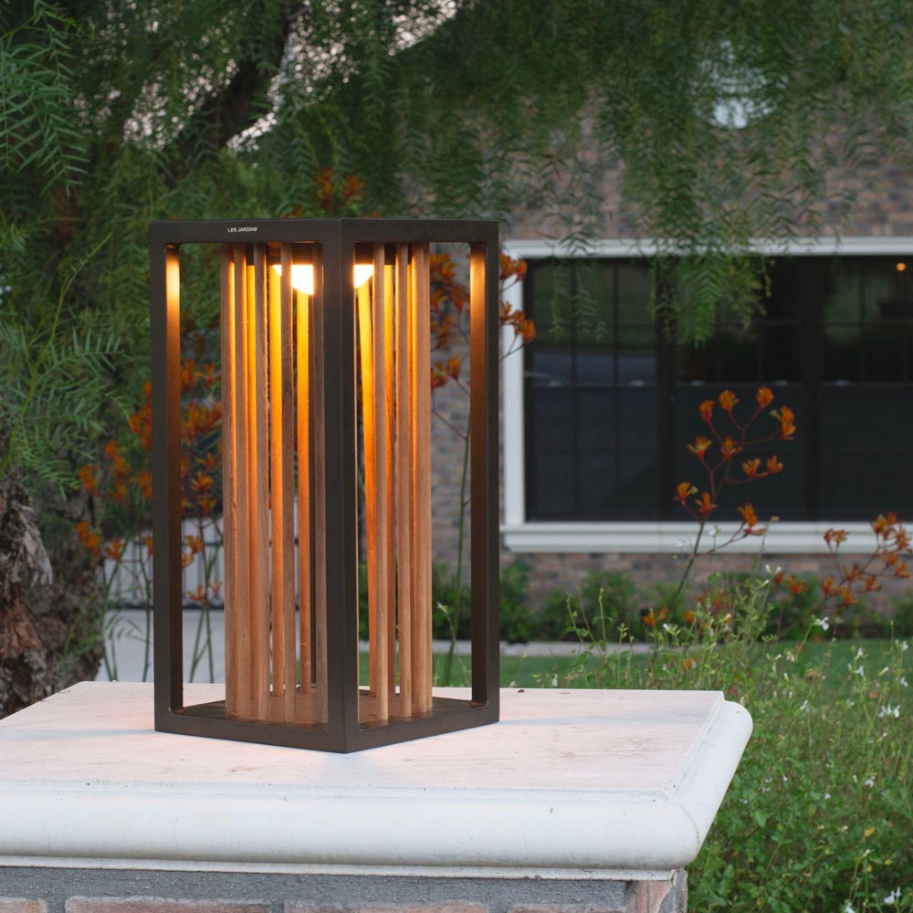 Inka Outdoor Solar LED Lantern in Outside Area.