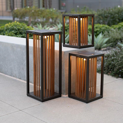 Inka Outdoor Solar LED Lantern in Outside Area.