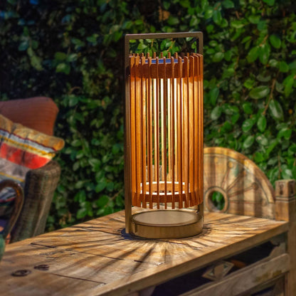 Jazz Outdoor Solar LED Lantern in Outside Area.