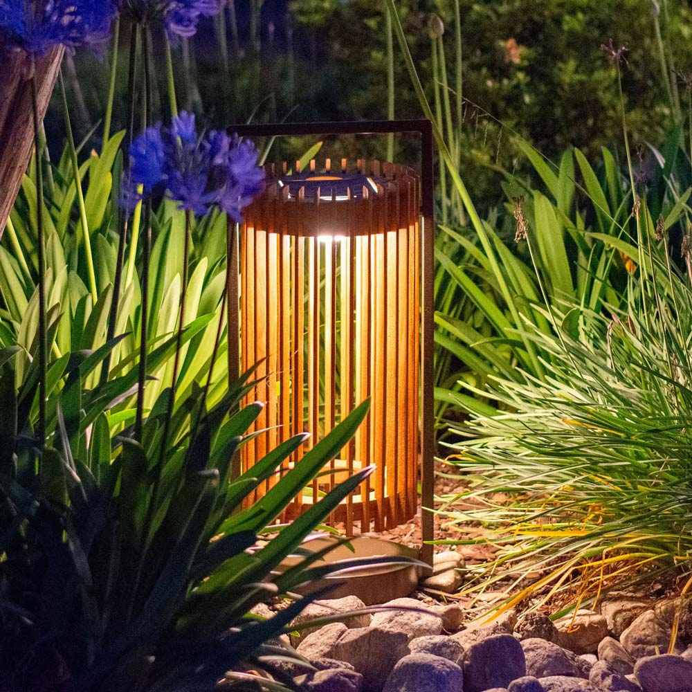 Jazz Outdoor Solar LED Lantern in Outside Area.