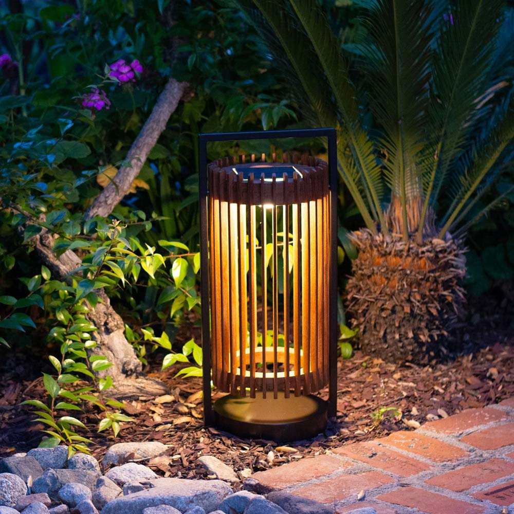 Jazz Outdoor Solar LED Lantern in Outside Area.