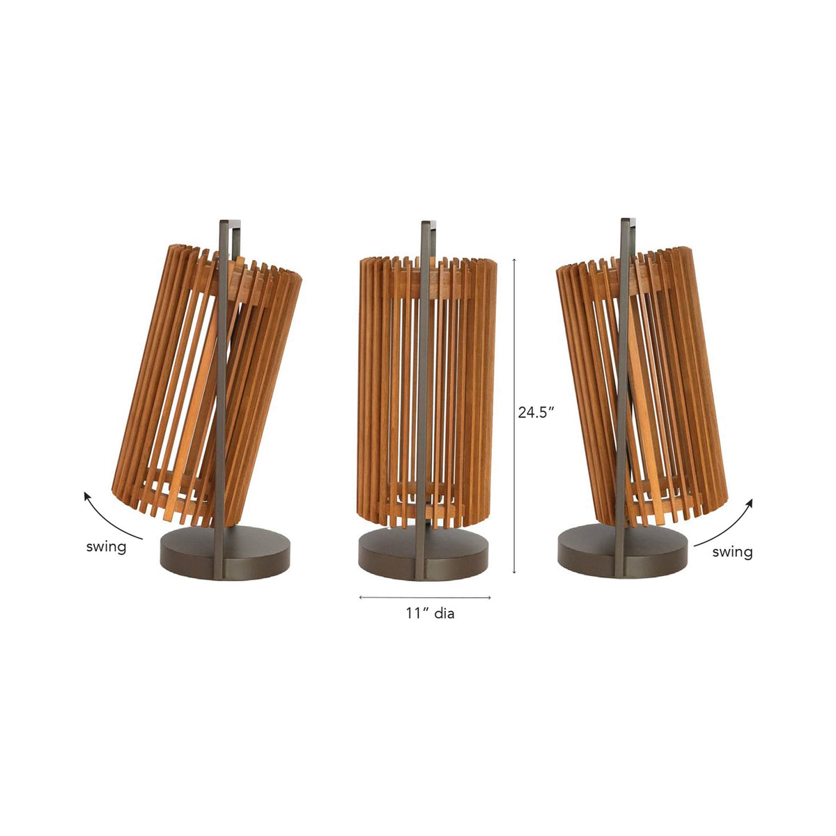 Jazz Solar LED Lantern - line drawing.