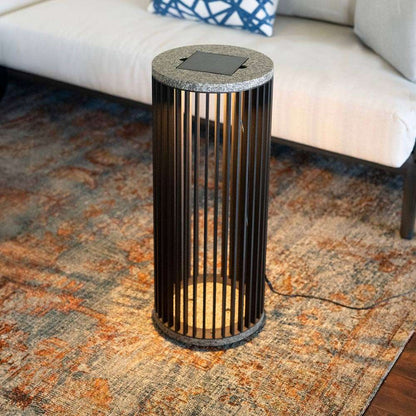Kent Solar LED Floor Lamp in living room.