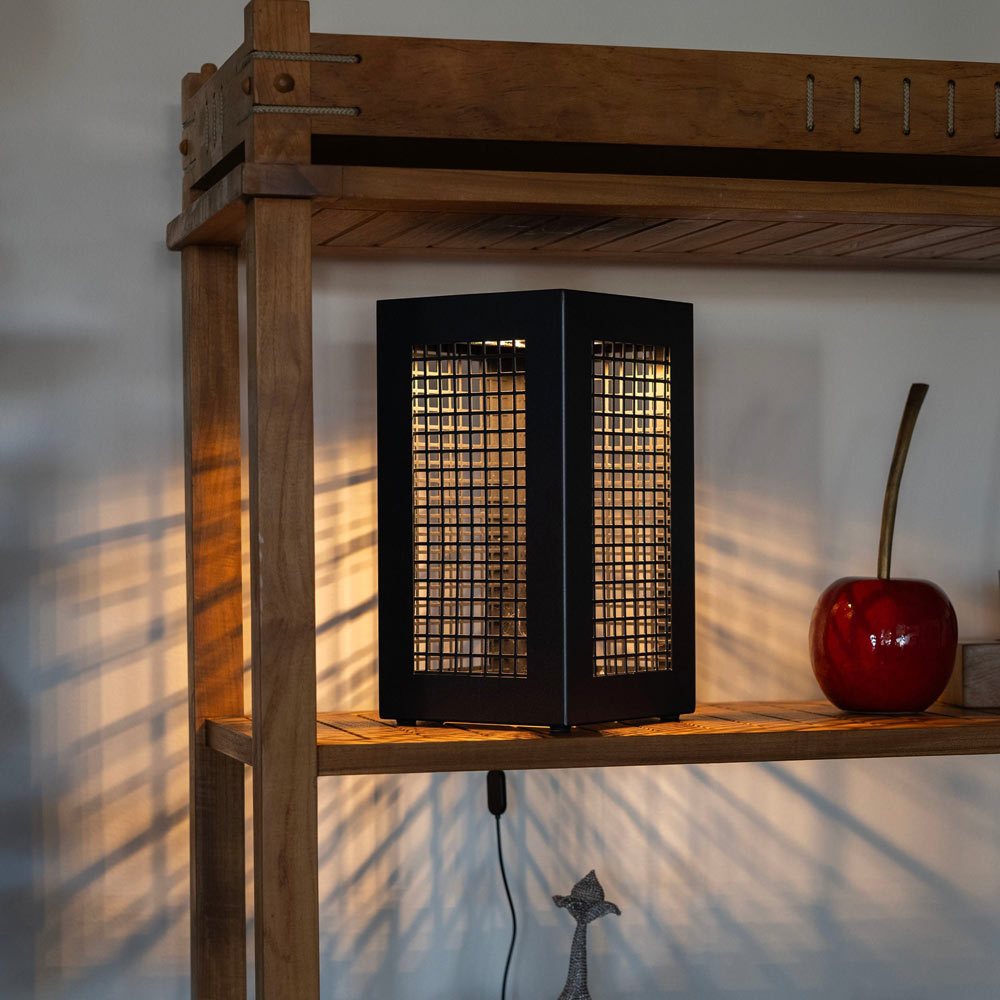 Koob Solar LED Lantern in living room.
