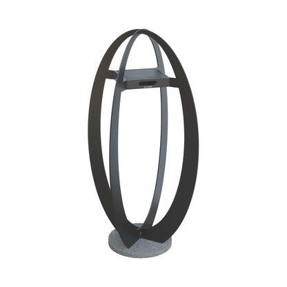 Oval Outdoor Solar LED Floor Lamp.