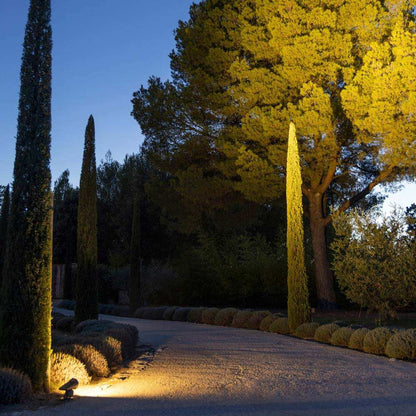 Pier Outdoor Solar LED Spot Light in Outside Area.
