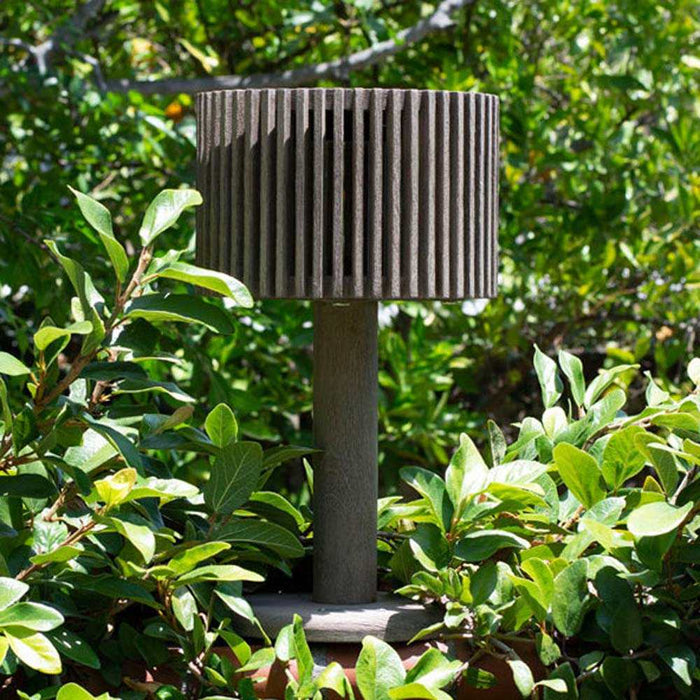 Pixy Outdoor Solar LED Table Lamp in Outside Area.