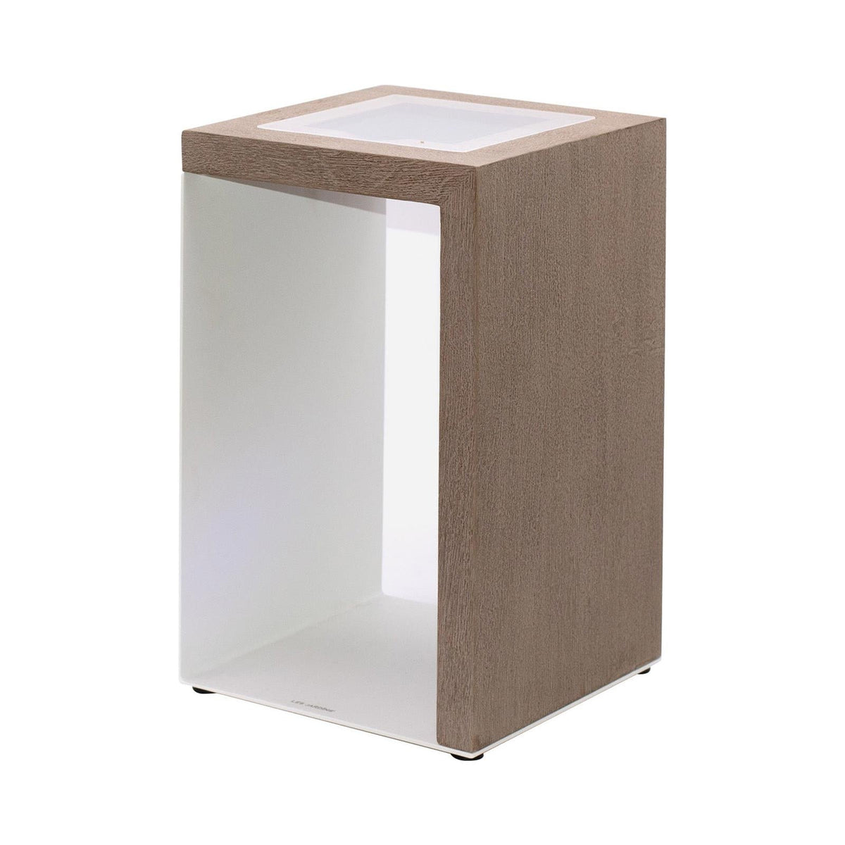 Rancho Outdoor Solar LED Lantern in White.
