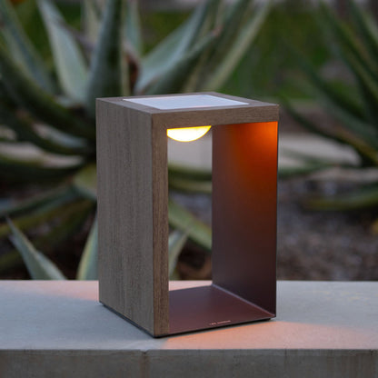 Rancho Outdoor Solar LED Lantern in Outside Area.
