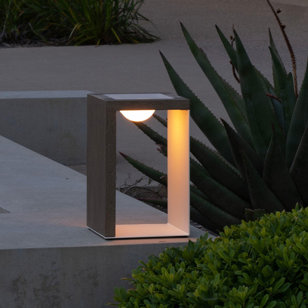 Rancho Outdoor Solar LED Lantern in Outside Area.