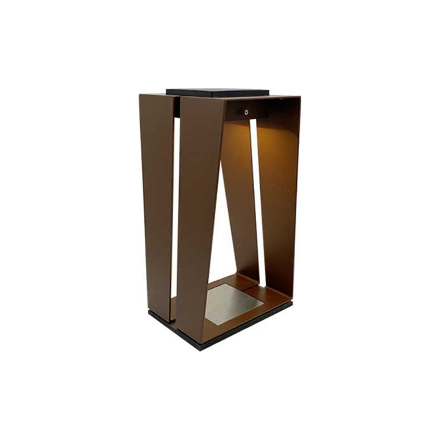 Skaal Outdoor Solar LED Lantern in Corten (Small).