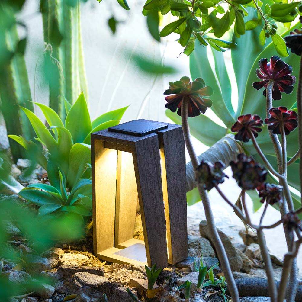 Skaal Outdoor Solar LED Lantern in Outside Area.