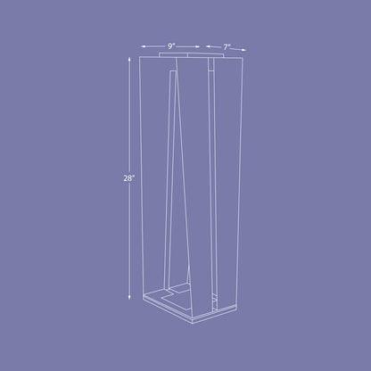 Skaal Outdoor Solar LED Lantern - line drawing.