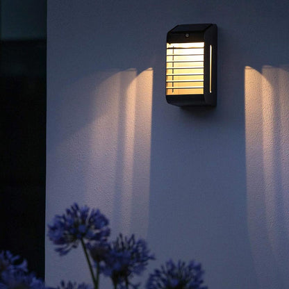 Storm Outdoor Solar LED Wall Light in Outside Area.