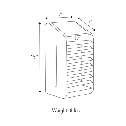 Storm Outdoor Solar LED Wall Light - line drawing.