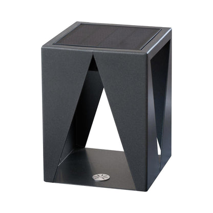 Teatree Outdoor Solar LED Table Lamp in Graphite.