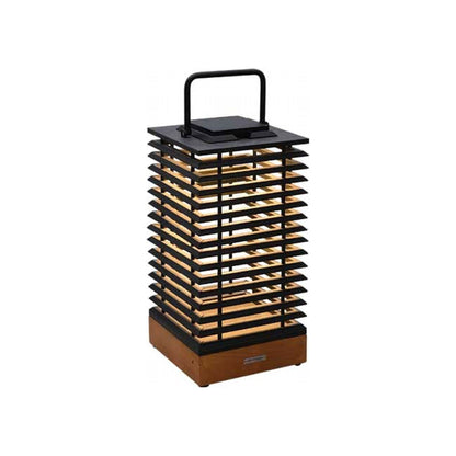 Tekura Outdoor Solar LED Lantern in Teak (Medium).