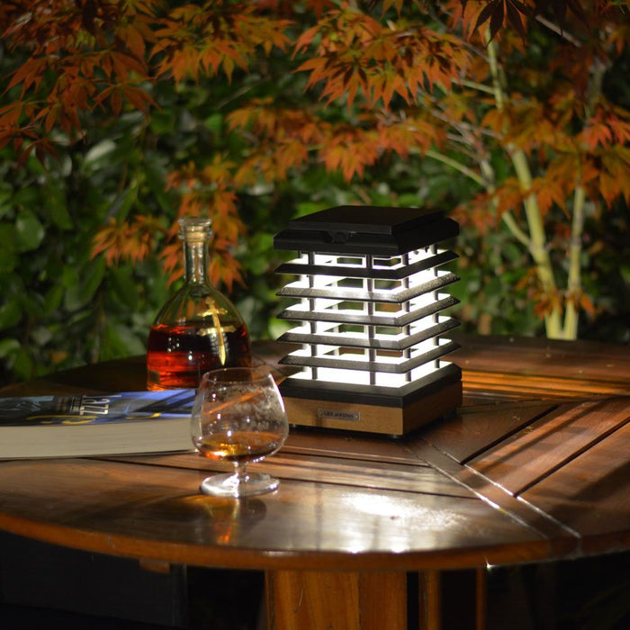 Tekura Outdoor Solar LED Table Lamp in Outside Area.