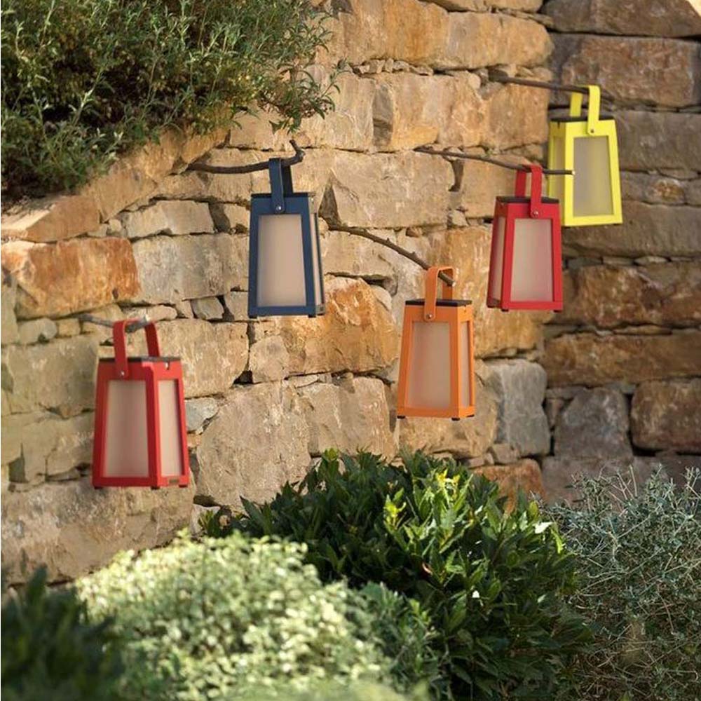 Tinka Outdoor Solar LED Lantern in Outside Area.