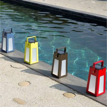 Tinka Outdoor Solar LED Lantern in Outside Area.