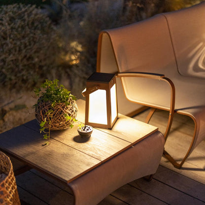 Tinka Outdoor Solar LED Lantern in Outside Area.