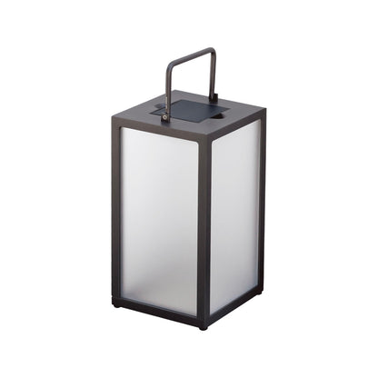 Tradition 2.0 Outdoor Solar LED Lantern in Bronze Aluminum (18-Inch).